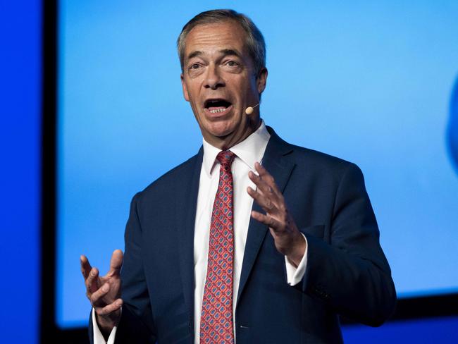 SYDNEY, AUSTRALIA, NCA NewsWire, Saturday, 1 October 2022Nigel Farage - The Farage Experience pictured speaking at the CPAC Conference held at the ICC Sydney.NSW Picture: NewsWire / Monique Harmer