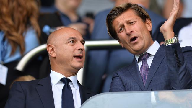 Tottenham Hotspur chairman Daniel Levy (L) is under pressure to follow Liverpool’s lead. Picture: Getty