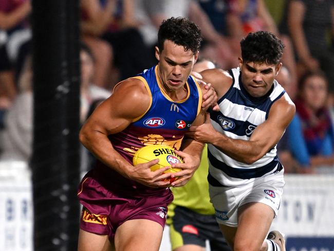 Lions star Cam Rayner has enjoyed his time in defence during the pre-season. Picture: Bradley Kanaris/Getty Images