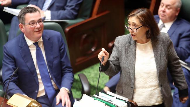 Lily D'Ambrosio during question time in the Victorian parliament Picture: NCA NewsWire / David Crosling