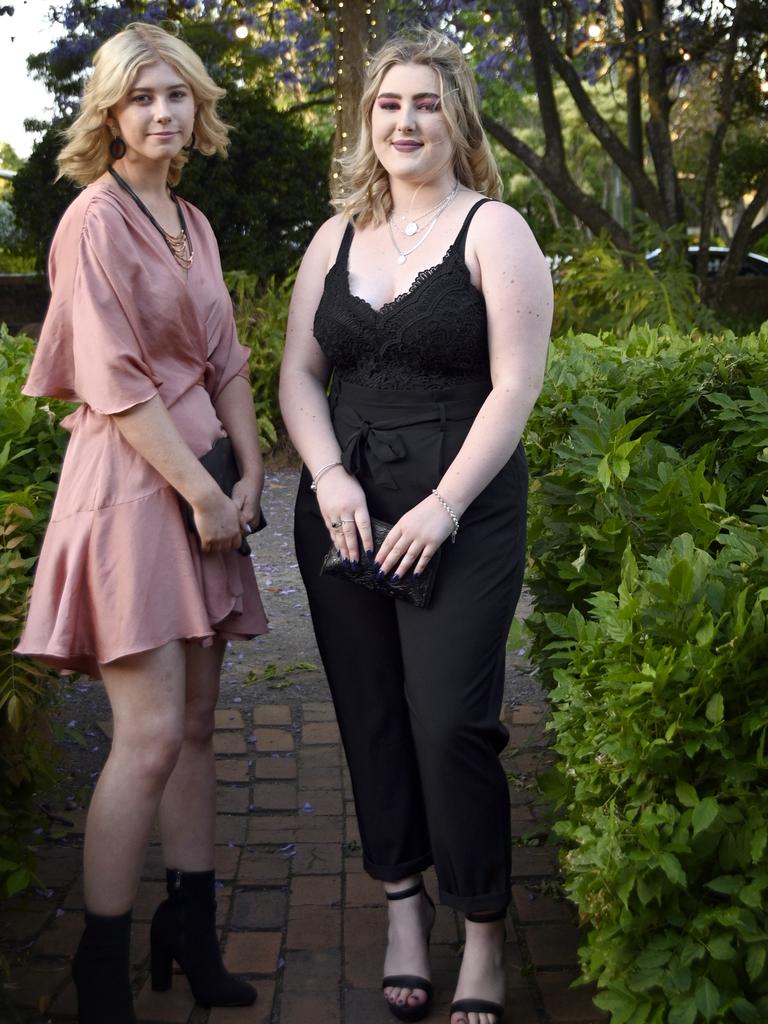 Tess Ballard and Rachel Campbell. Students from The Flexi School celebrated their graduation with a formal at Gips.