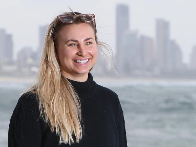 Allira Youngson 28 lives in Burleigh, is single, and loves the lifestyle. Burleigh has the largest population of single women on the Gold Coast. Picture Glenn Hampson