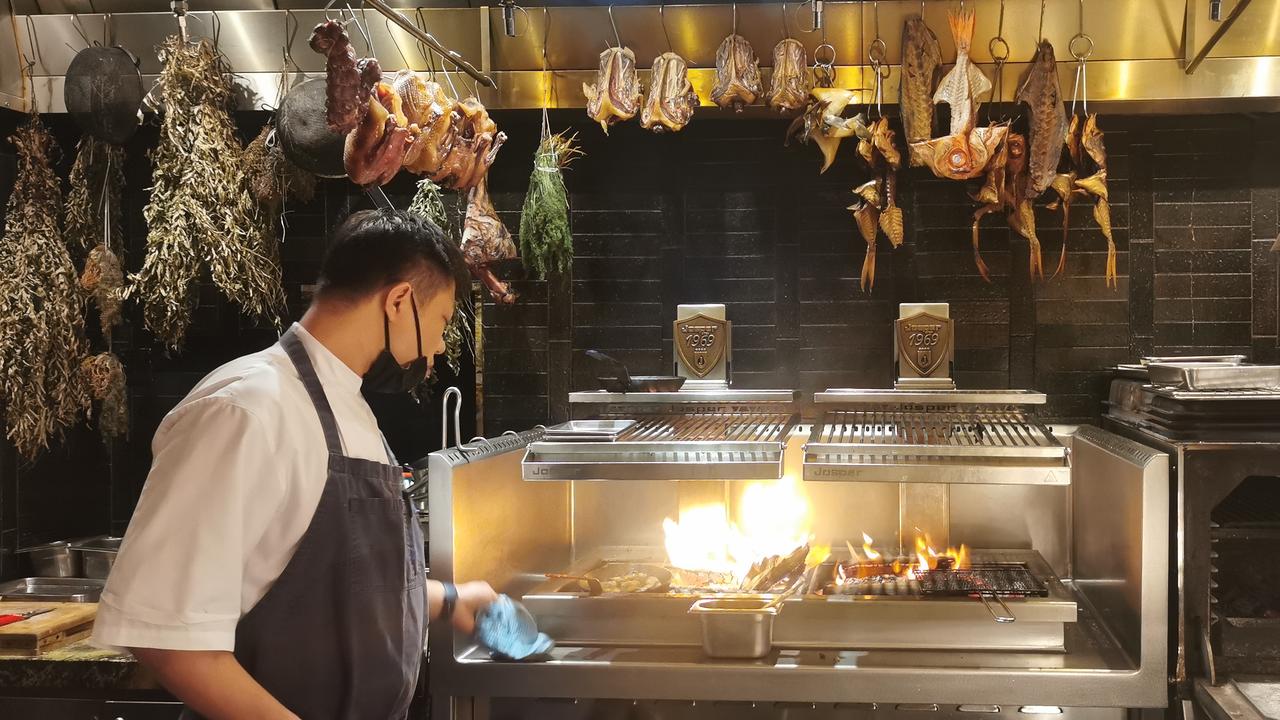 There’s a variety of bars and restaurants to choose from including Butcher’s Block – an impressive steakhouse. Picture: news.com.au
