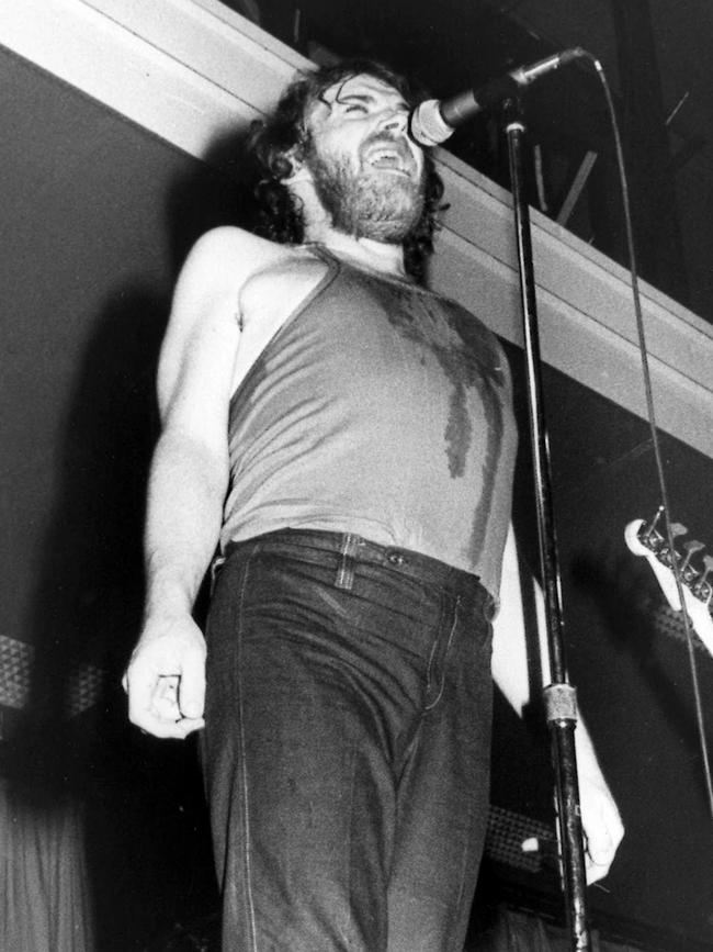 Joe Cocker during a concert at Festival Hall in Melbourne