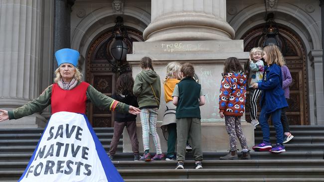 The campaign targeted Labor MPs, with protests also held outside local offices. Picture: NCA NewsWire / Josie Hayden