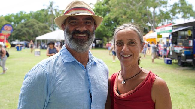 Chris Demou and Lesley Alessandro at the Noosa Australia Day Festival at Lions Park Gympie Terrace, Noosaville, January 26, 2023. Picture: Katrina Lezaic