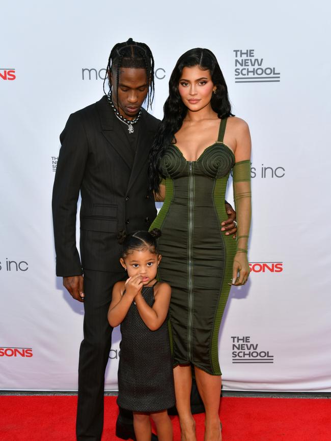 Travis and Kylie Jenner share two children together. Picture: Craig Barritt/Getty