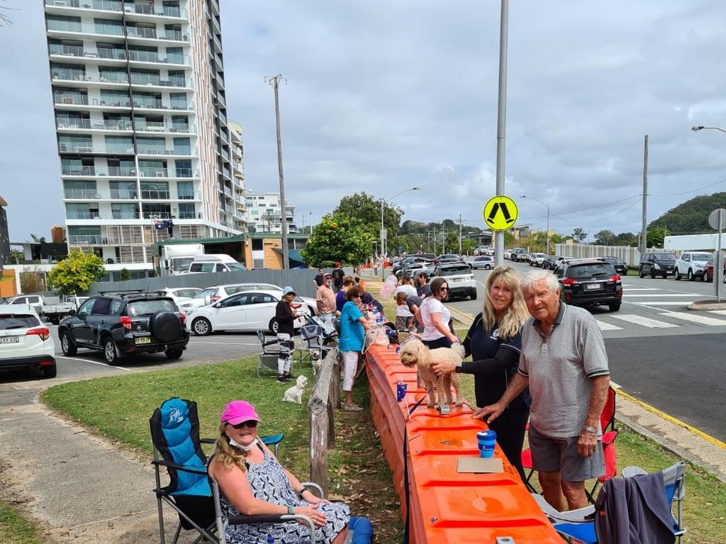 Father’s Day celebrations at the border. Picture: Sue Quirck