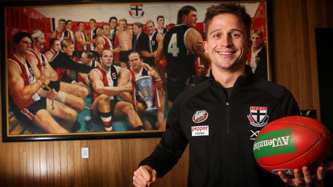 Jack Billings has re-signed with St Kilda. Picture: Michael Klein