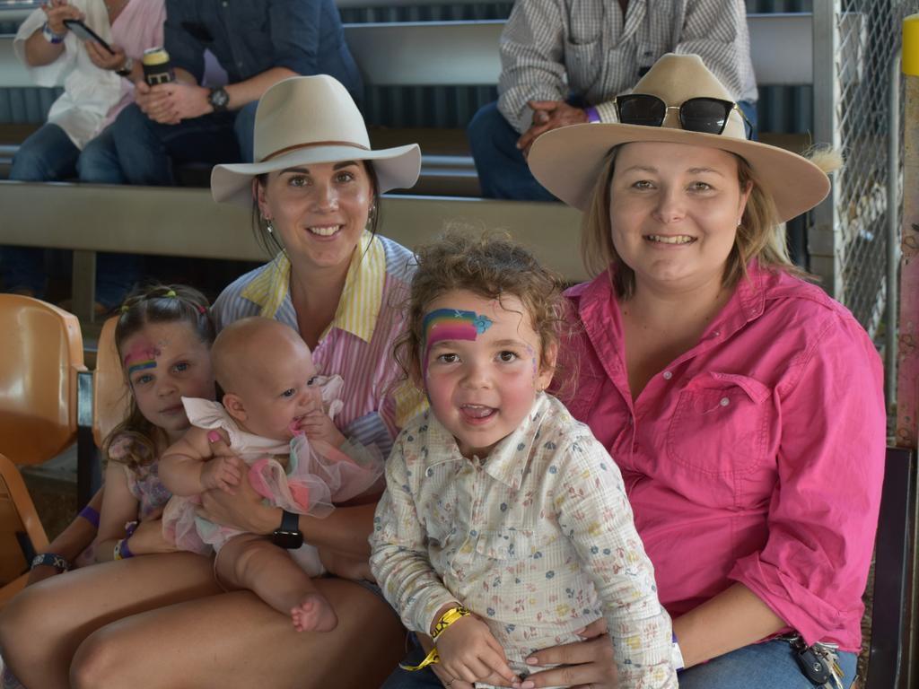 Kayley Sutton, Sophia Savage, Elli Wust, Presley Wust and Harper Wust at the Ariat APRA National Finals Rodeo at Gracemere CQLX, Saturday, November 12, 2022.