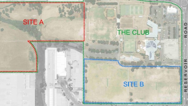 Plans for development at Site B to the south of the Blacktown Workers Sports Club at Reservoir Rd, Arndell Park.