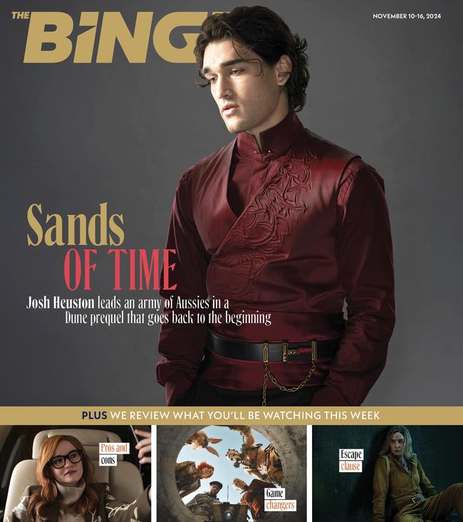 Josh Heuston on the cover of The Binge Guide, available on the flip side of Sunday’s Stellar.