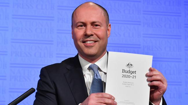 Josh Frydenberg, with his business-friendly budget. Picture: Getty Images