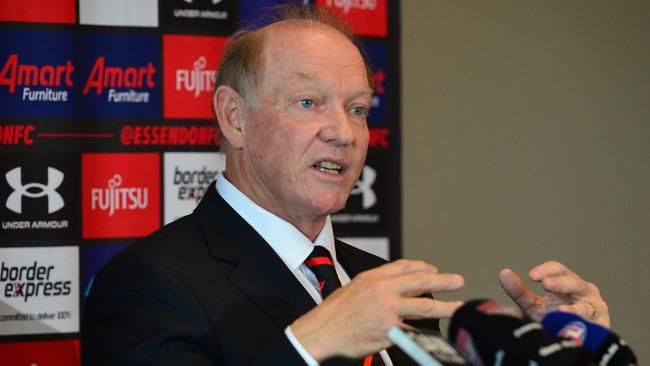 Essendon President David Barham.