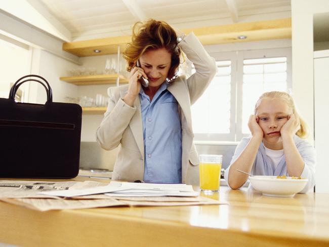 Overload ... More workers are taking their job home with them and putting in unpaid hours. Picture: Supplied.