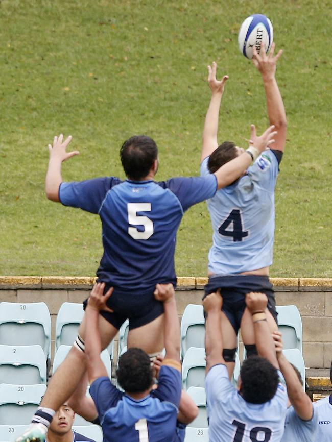 Lewis Brinkwork for Melbourne Rebels and Charlie Grant for the Waratahs.