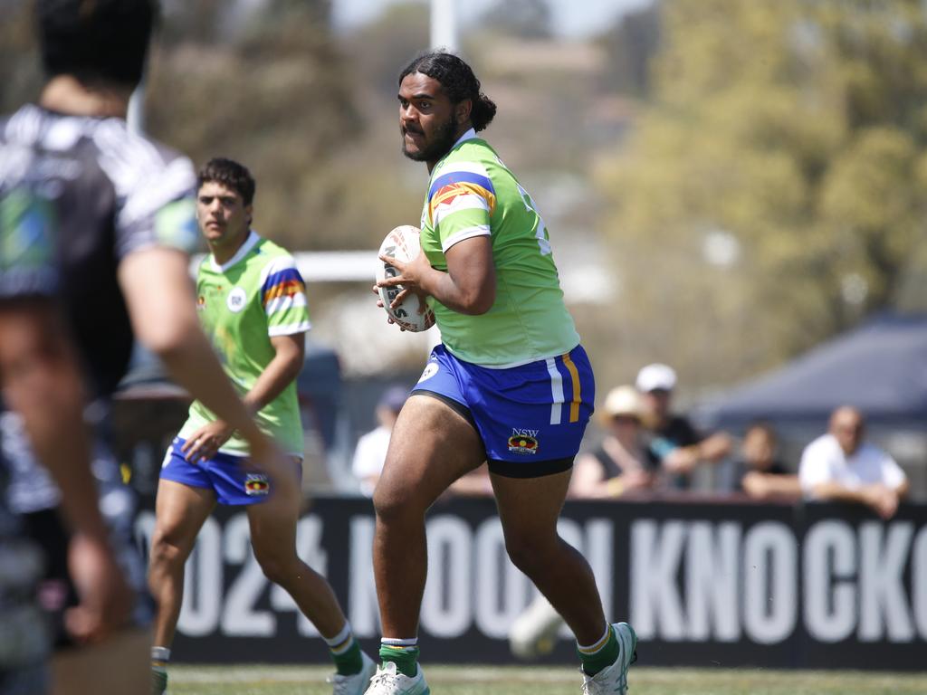 Koori Knockout - Day 4 Boys 17s GF La Perouse Panthers v Bundjalung Baygals Monday, 7 October 2024 Hereford St, Bathurst NSW 2795, Australia, Picture Warren Gannon Photography