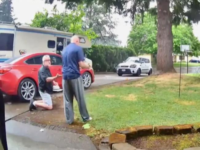 Volino was able to disarm the delivery driver and take the bullets out of his gun. Picture: Supplied