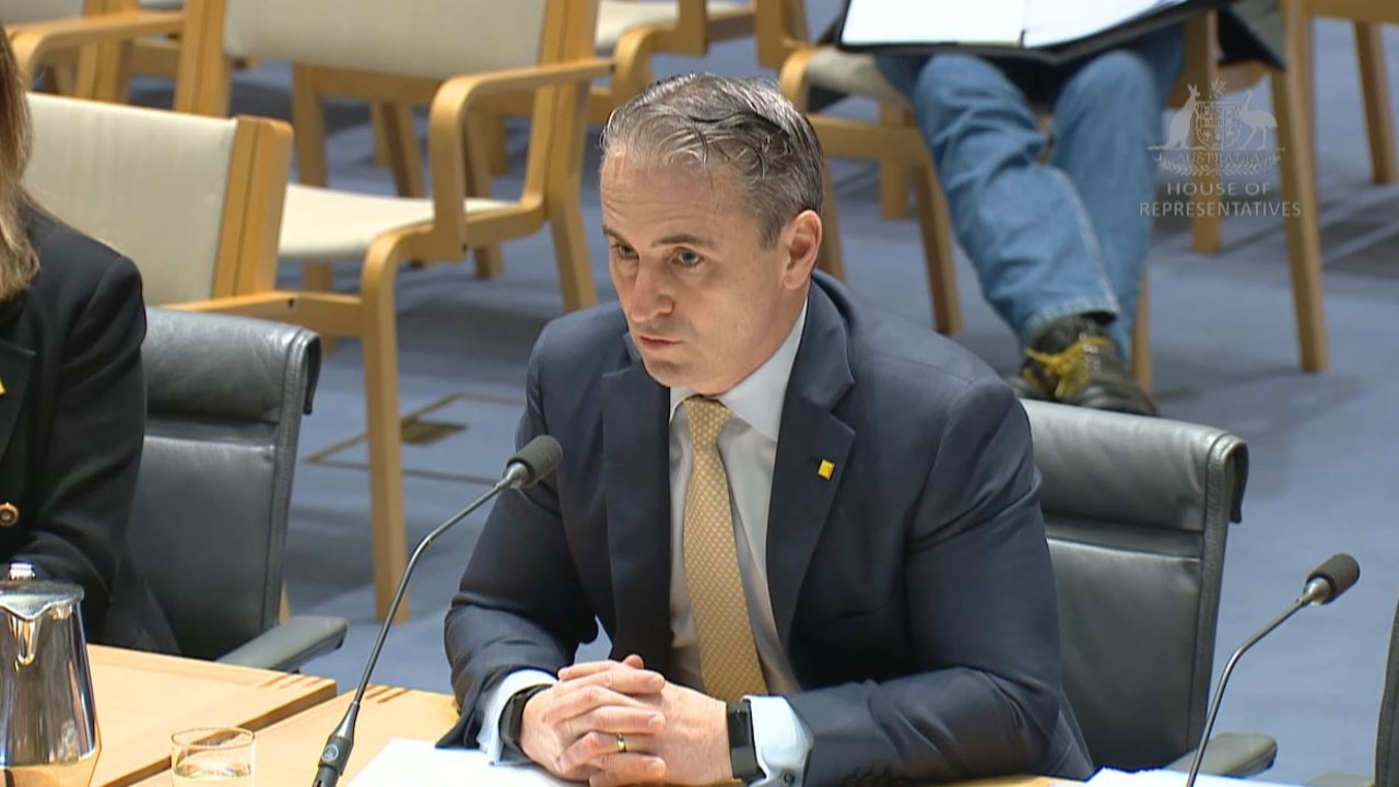 CBA chief executive Matt Comyn before the House of Representatives, Standing Committee, Economics review of Australia's four major banks in Canberra.