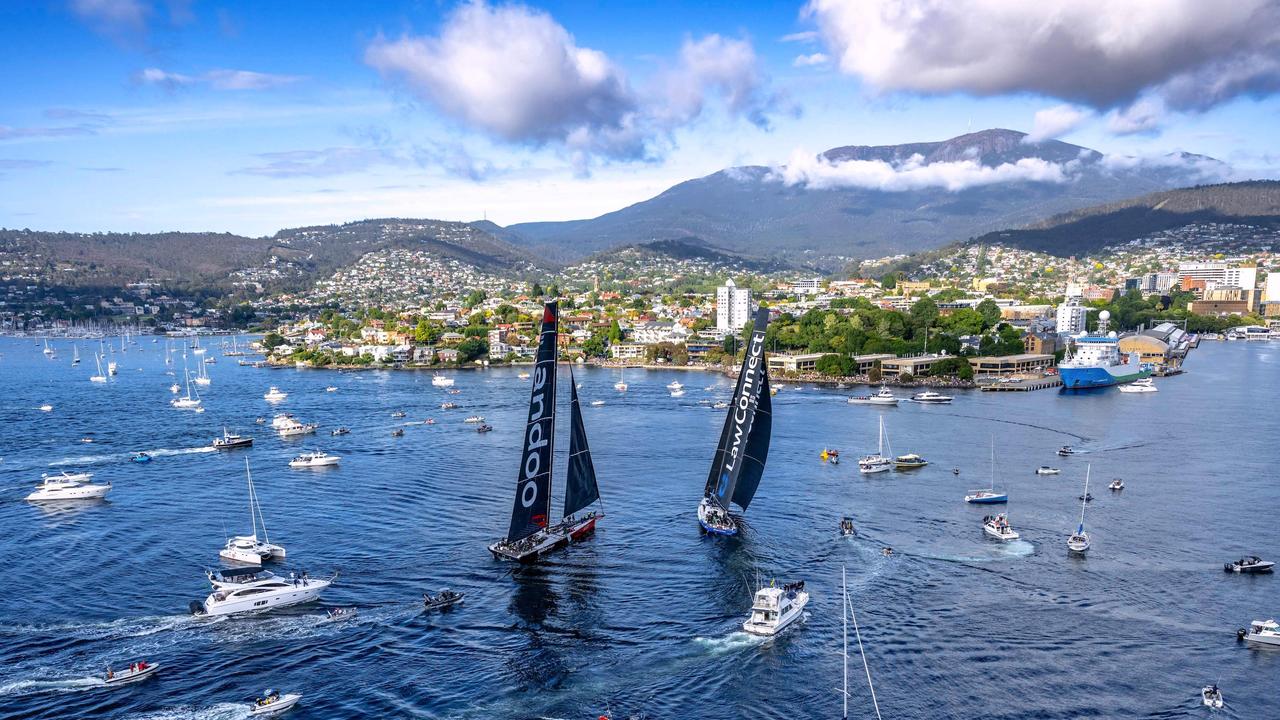 Law Connect and Comanche are expected to challenge for line honours again. (Photo by Andrea Francolini / AFP)