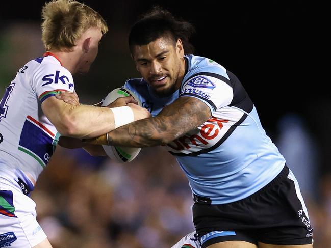 The Sharks have extended the deal of prop Oregon Kaufusi. Picture: Getty Images