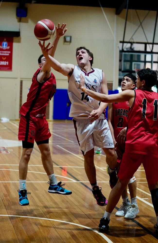 Southport big man Nikos Karathanasopoulos. Pic: Heidi Brinsmead