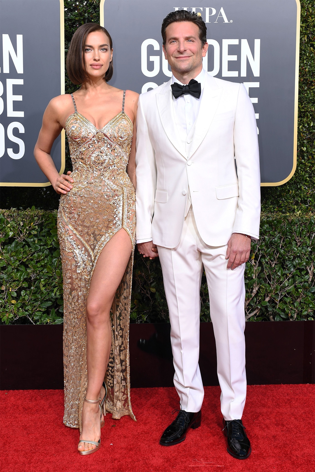 <h3>2019</h3><p>&nbsp;</p><p>At the 76th annual Golden Globe Awards in a classic white tuxedo.&nbsp;</p>