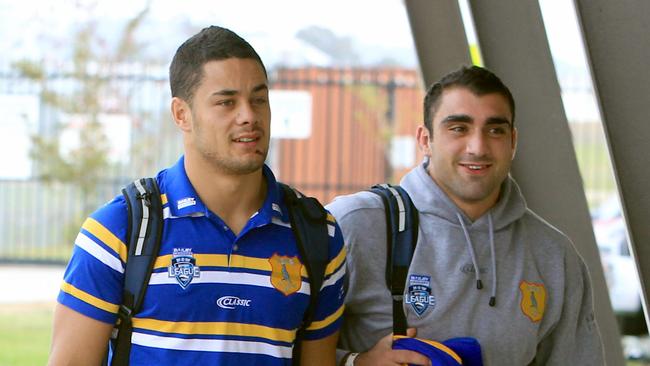 Jarryd Hayne and Tim Mannah.