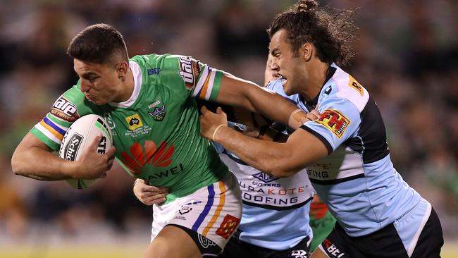 Joseph Tapine didn’t let up all night. Picture: Mark Kolbe/Getty Images