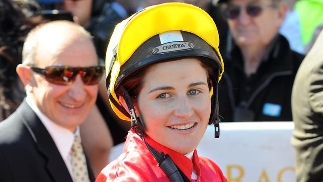 Caulfield Races. Michelle Payne returns to the scales after winning her first group 1 winner on Allez Wonder in the Toorak Handicap.