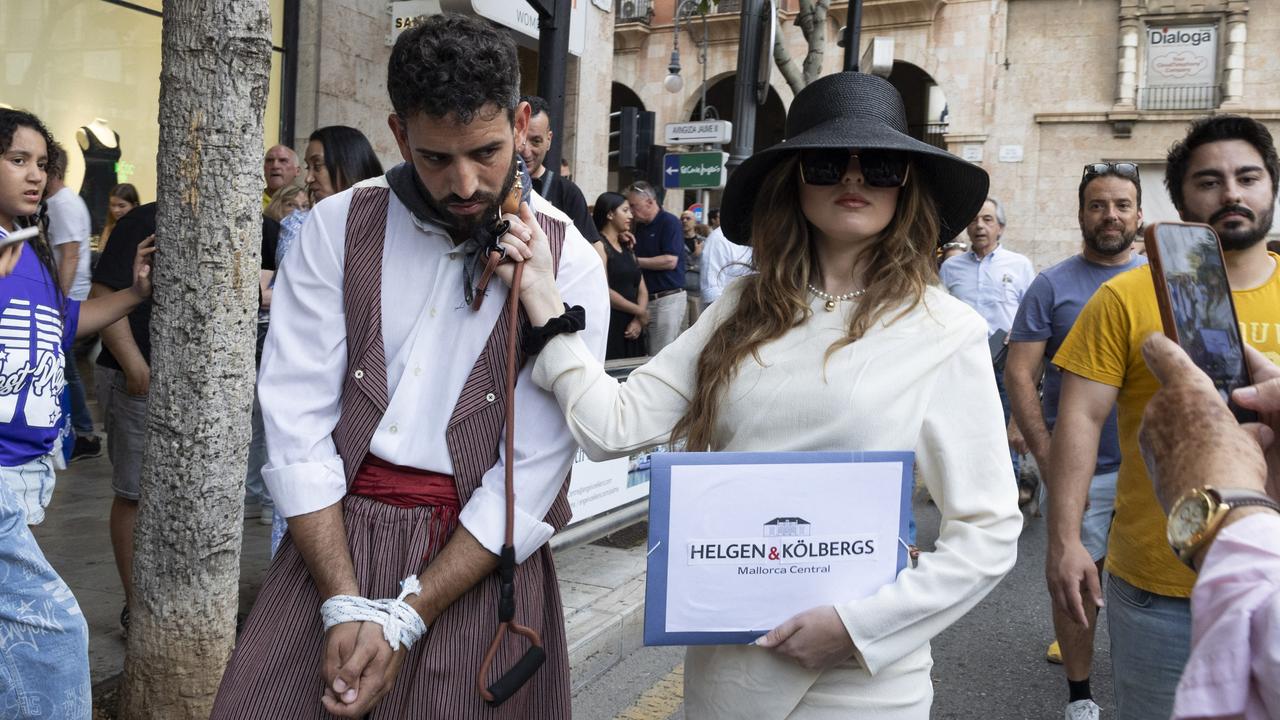 In May, Thousands of people demonstrated in the Spanish city of Palma de Mallorca against excess tourism, one of the main sources of wealth in the area, under the slogan ‘Mallorca is not for sale’. Picture: AFP