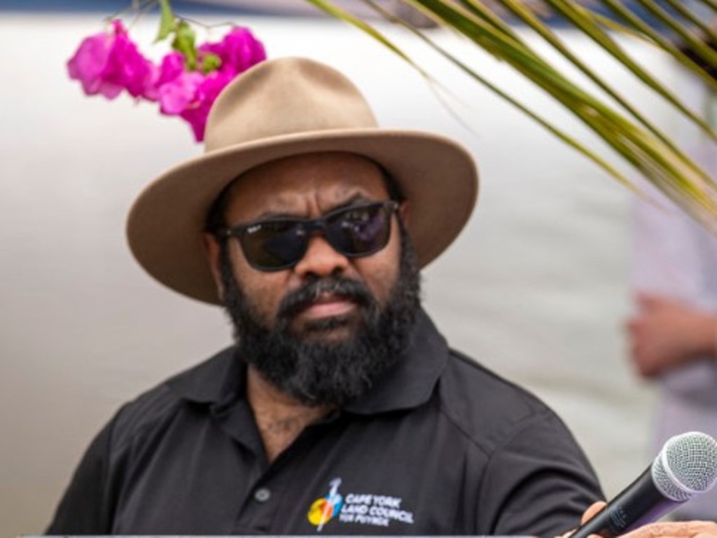 Chief executive officer of the Cape York Land Council Dion Creek and chair Richie Ah Mat. Picture: CYLC