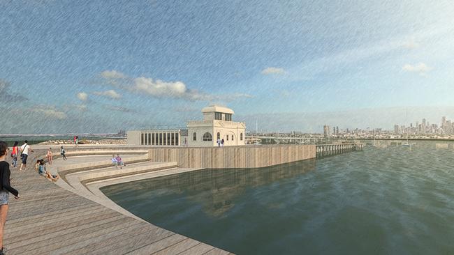 St Kilda Pier renewal Concept 2. Pic: Parks Victoria