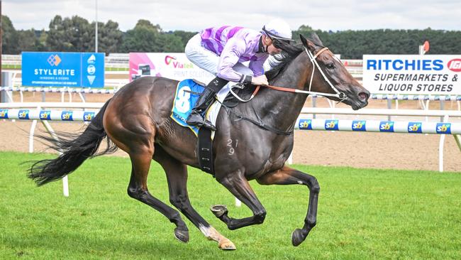 Sportsbet Loves Ballarat BM64 Handicap, Liberty State ridden by Jye McNeil wins the Sportsbet Loves Ballarat BM64 Handicap at Sportsbet-Ballarat Racecourse on April 03, 2024 in Ballarat, Australia. (Photo by Reg Ryan/Racing Photos via Getty Images)