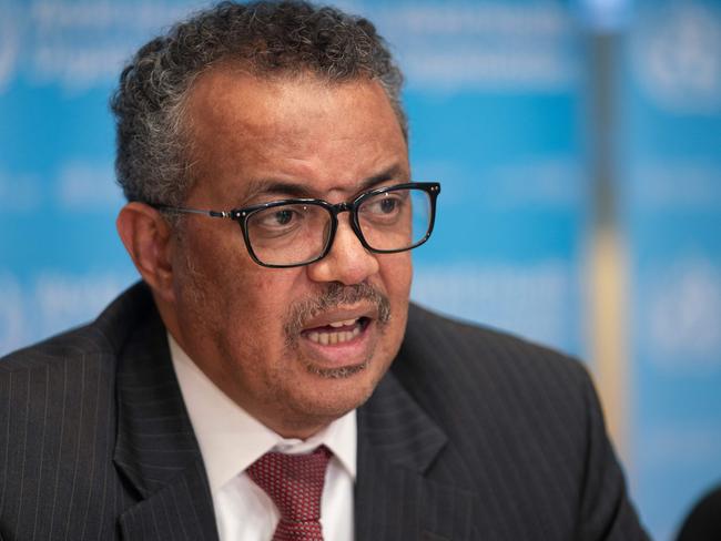 WHO Director-General Tedros Adhanom Ghebreyesus (L). Picture: Getty