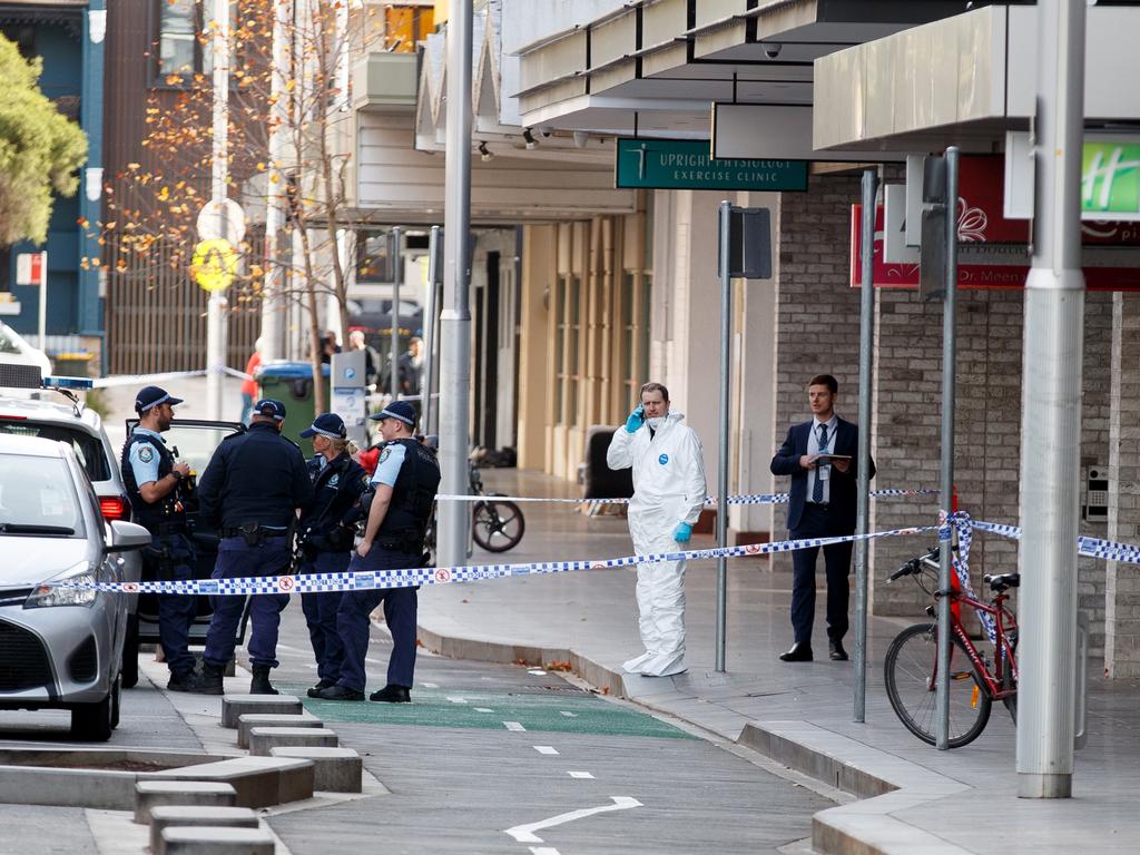 Police at Bondi Junction on Tuesday. Picture: Nikki Short/NCA NewsWire