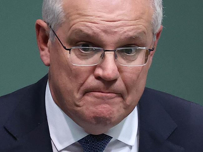 CANBERRA, AUSTRALIA - NewsWire Photos  NOVEMBER 22, 2021: Prime Minister Scott Morrison during Question Time in the House of Representatives in Parliament House Canberra.Picture: NCA NewsWire / Gary Ramage