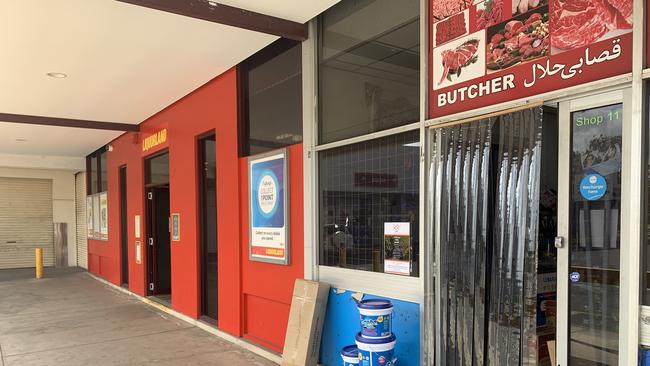 An independent supermarket and Liquor Land outlet remain open at Parafield Plaza shopping centre. Picture: Ben Cameron