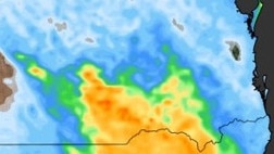 Rainfall over Queensland on Saturday. Picture: Weatherzone