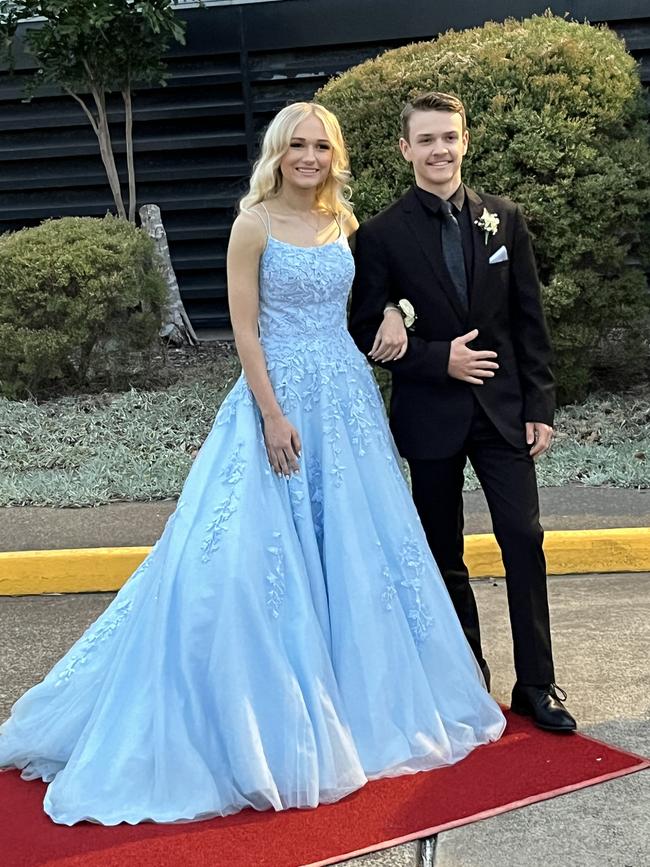 The students of St Mary's College celebrate their formal at the Brolga Theatre on Friday.