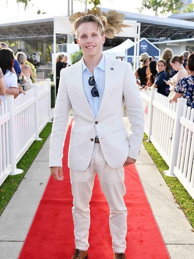 Memphis Shield at the 2023 Caloundra State High School Year 12 formal. Picture: Patrick Woods.