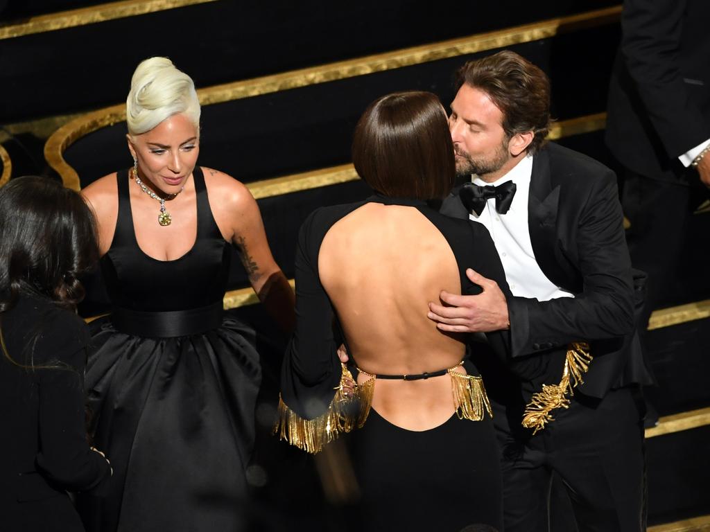 Irina was the first to give her partner and Gaga a standing ovation. Picture: Getty Images