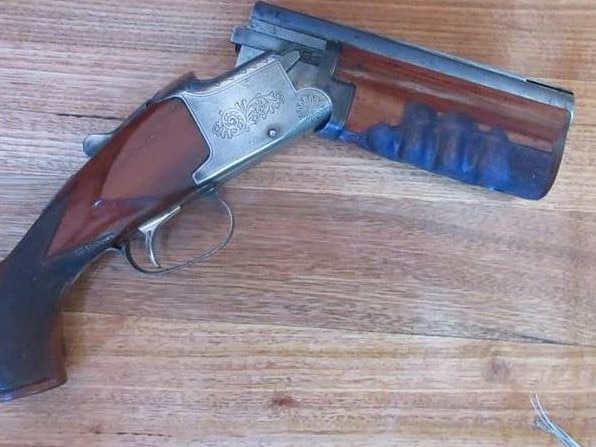 Firearms and drugs located at a house at Labrador. Picture: Queensland Police