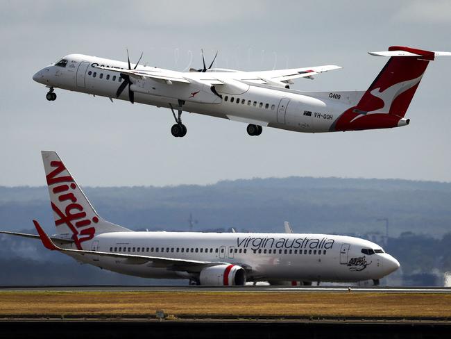 Rideshare services have become the new airline points battleground, with Virgin Australia’s Velocity loyalty program now partnering with DiDi Australia. It comes after Qantas struck a deal with Uber earlier this month. Picture: AFP