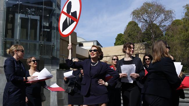 Kirsha Kaechele after the decision. Mona ladies lounge appeal verdict at the Supreme Court of Tasmania in Hobart. Picture: Nikki Davis-Jones