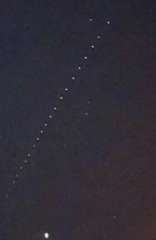 Elon Musk s Starlink satellite train visible from across South