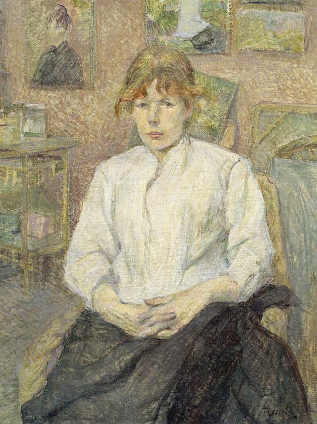 Henri de Toulouse-Lautrec, Carmen Gaudin in the Artist’s Studio, 1888. Picture: NGV