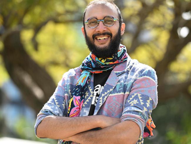 16/8/2023: Greens Jonathan Sriranganathan annonces that he will be a Brisbane Mayor Candidate, in the upcoming council election at a park in Stone Corner. pic: Lyndon Mechielsen/Courier Mail