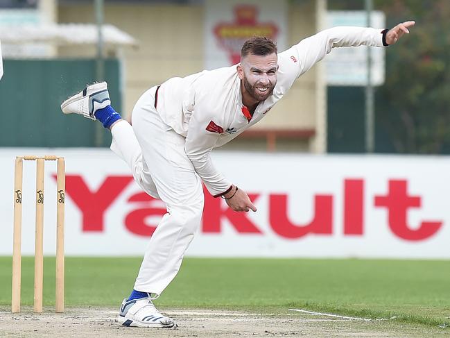 Premier Cricket: Essendon v Monash Tigers. Essendon bowler Matthew Doric. Picture: Josie Hayden