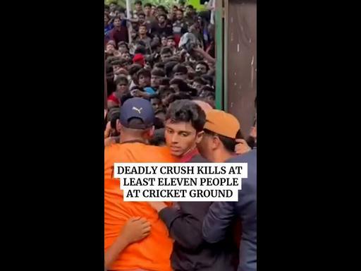 Deadly crush kills at least 11 people at Indian cricket ground